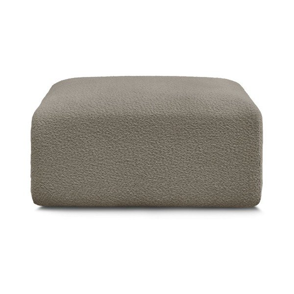 Sivohnedá podnožka z textílie bouclé Tina – Bobochic Paris