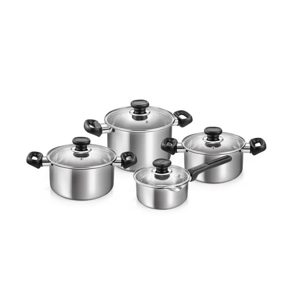 Antikoro hrnce s pokrievkou na indukciu v súprave 4 ks 4 l Brava – Tescoma