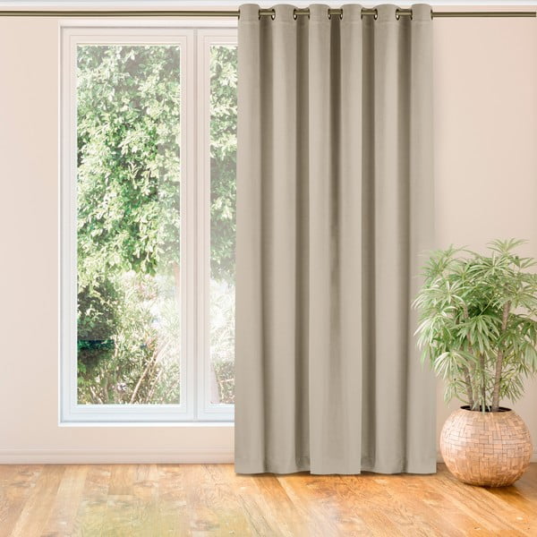 Krémový záves 200x245 cm Vila - Homede-image-1