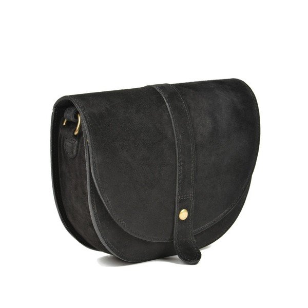 Čierna kožená kabelka Anna Luchini Brenda-image-3
