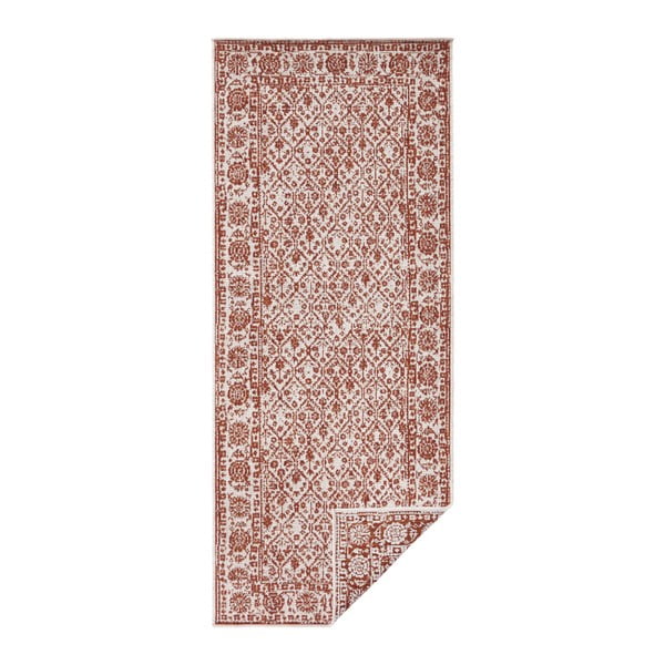 Červený vzorovaný obojstranný koberec Bougari Curacao, 80 × 150 cm-image-1