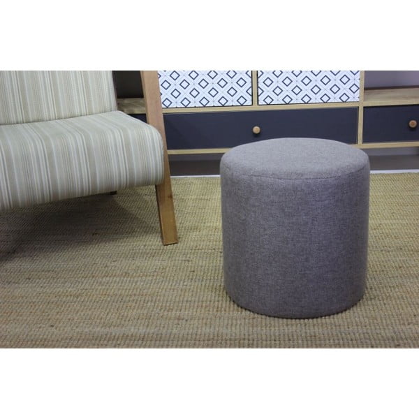 Sivý taburet Silindir – Balcab Home-image-1