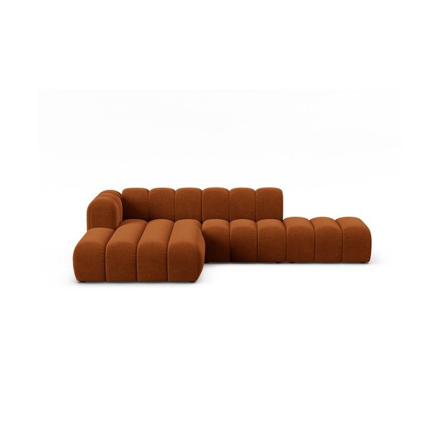 Oranžová rohová pohovka (ľavý roh) Lupine – Micadoni Home