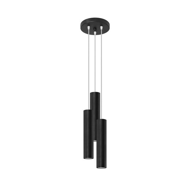 Čierne závesné svietidlo ø 6 cm Castro – Nice Lamps