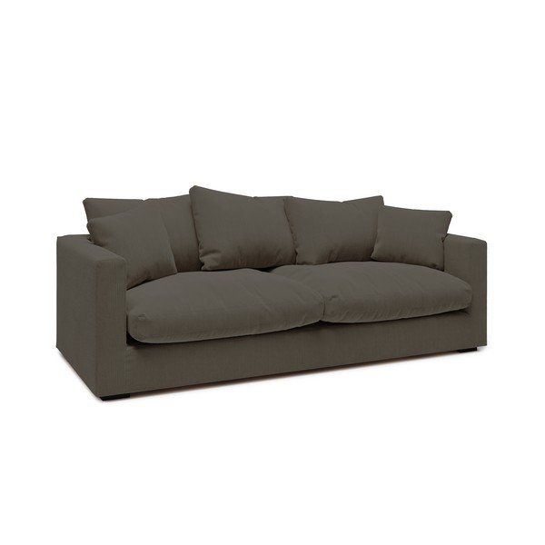 Tmavosivá menčestrová pohovka 220 cm Comfy – Scandic-image-1