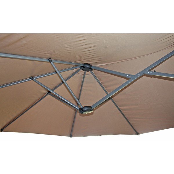 Sivý slnečník 265x460 cm – Garden Pleasure-image-4