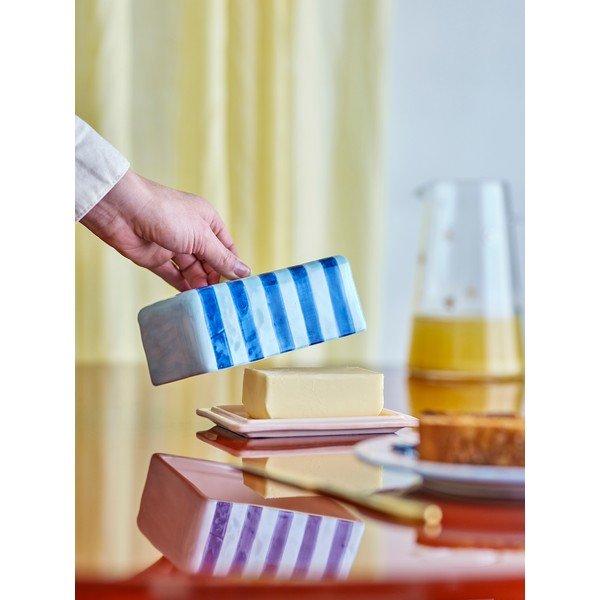 Modrá keramická nádobka na maslo Phoenix – Bloomingville-image-3