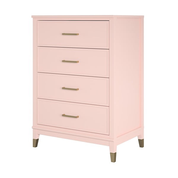 Ružová komoda CosmoLiving by Cosmopolitan Westerleigh, 75 x 106 cm-image-3