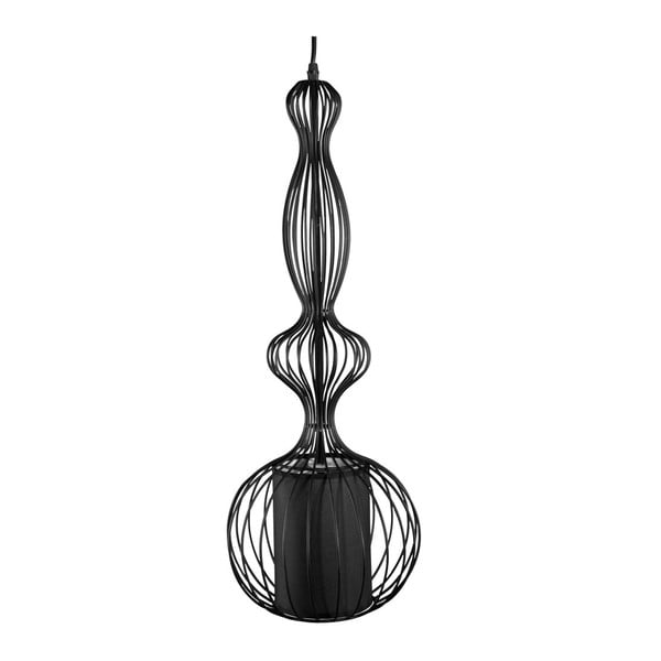 Čierne stropné svietidlo Mauro Ferretti Da Soffito Black, 20 × 85 cm