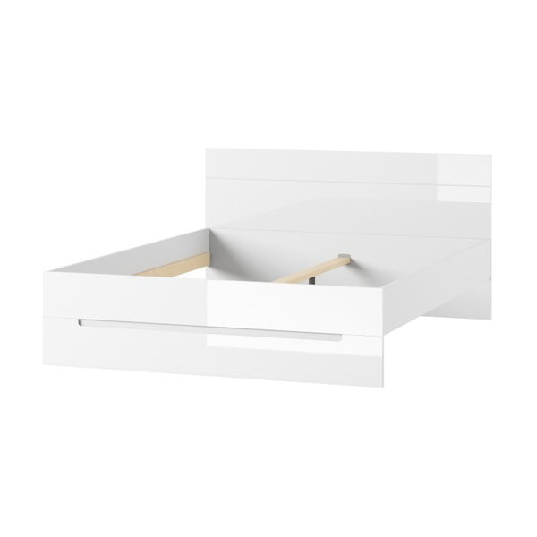 Biela posteľ Szynaka Meble Selene, 160 cm