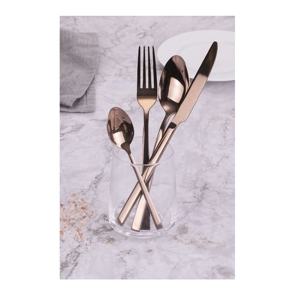 Oceľový príbor v medenej farbe 24 ks Lexington - VDE Tivoli 1996-image-3