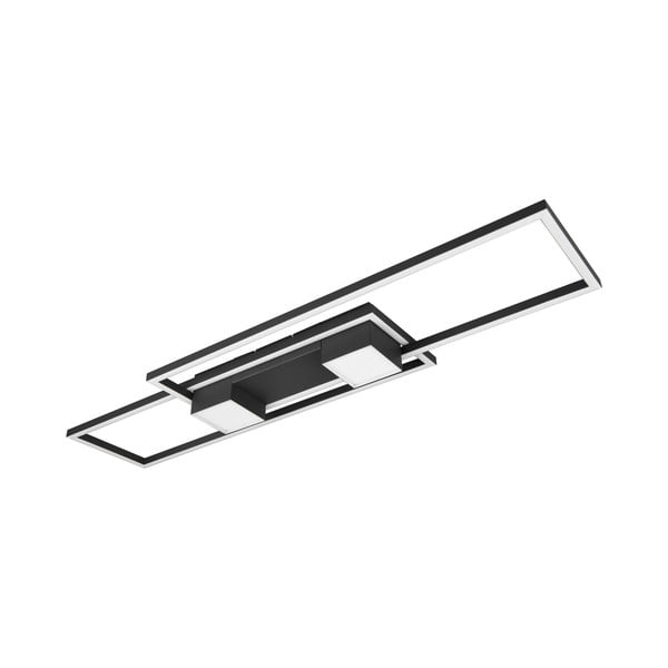 Čierno-biele LED stmievateľné stropné svietidlo na diaľkové ovládanie 28x100 cm Albany – Trio