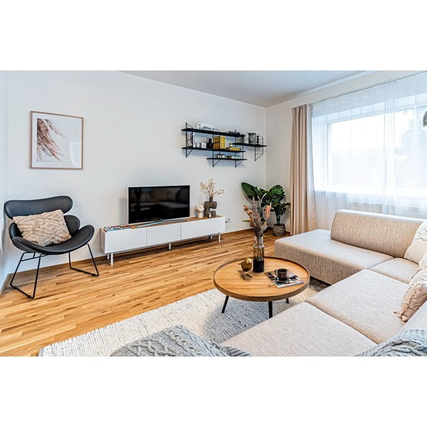 Krémovobiely ručne tkaný bavlnený koberec 60x110 cm Reimagine – Universal-image-2