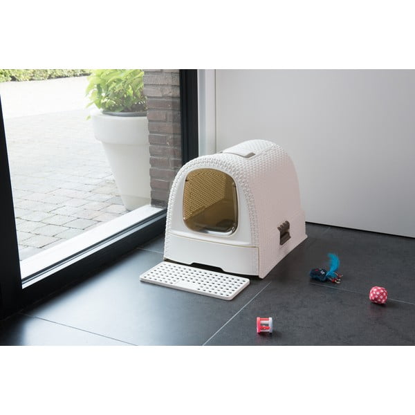 Biela toaleta pre mačky Curver Vintage-image-1