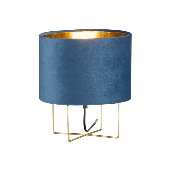 Modrá stolová lampa Fischer & Honsel Aura, výška 32 cm