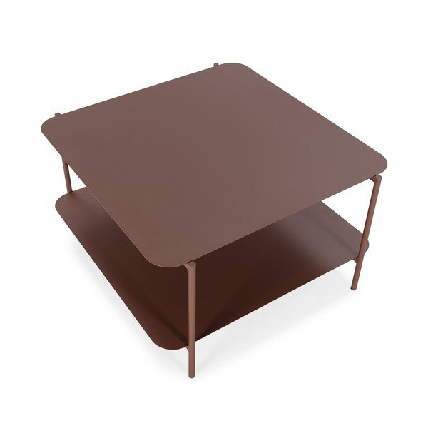 Terakotový kovový konferenčný stolík 70x73 cm Beatrix – MOME-image-3