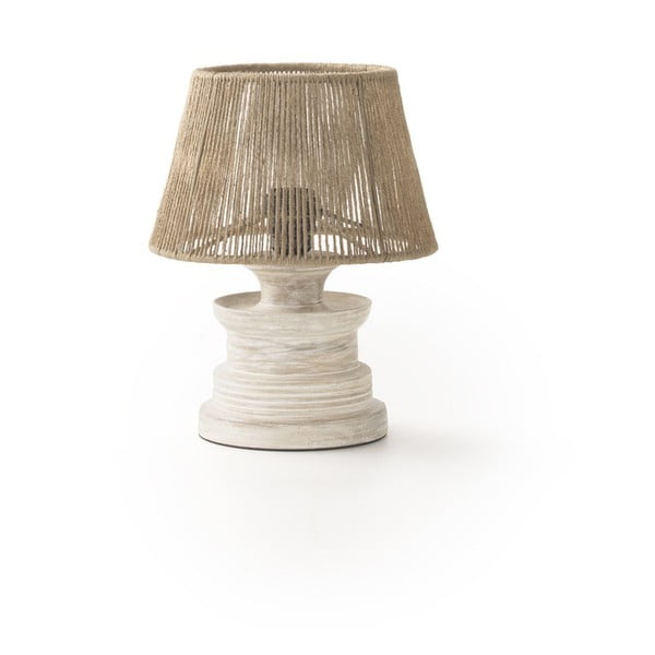 Biela/v prírodnej farbe stolová lampa (výška 30 cm) - Geese
