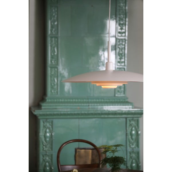 Biele závesné svietidlo s kovovým tienidlom ø 57 cm Piny – Markslöjd-image-2