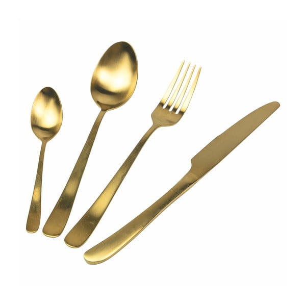 Oceľový príbor v zlatej farbe 24 ks – VDE Tivoli 1996-image-3