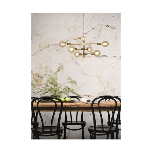 Závesné svietidlo v zlatej farbe so skleneným tienidlom ø 60 cm Nashville – it's about RoMi-image-1