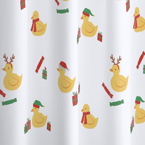 Sprchový záves 180x180 cm Christmas Quacker – Catherine Lansfield-image-2