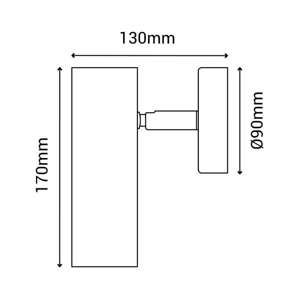 Nástenné svietidlo v bronzovej farbe SULION Milan, výška 17 cm-image-3