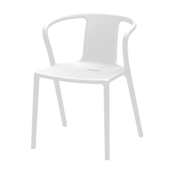 Biela jedálenská stolička s podrúčkami Magis Air