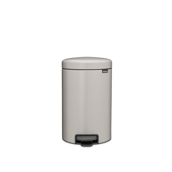 Svetlosivý pedálový oceľový odpadkový kôš 12 l NewIcon – Brabantia