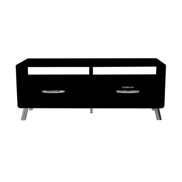 TV stolík v čiernej farbe Tenzo Cobra, šírka 118 cm