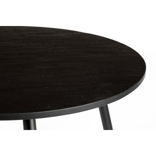 Okrúhly jedálenský stôl z teakového dreva ø 110 cm Mo – White Label-image-1