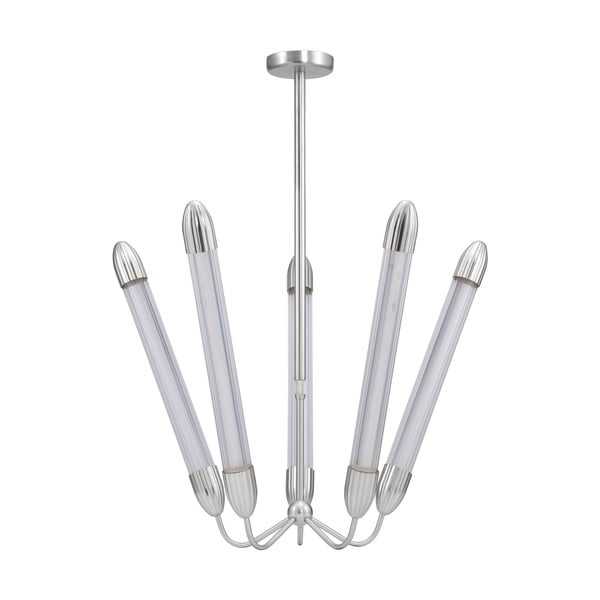 Oceľové závesné svietidlo v striebornej farbe so skleneným tienidlom ø 86 cm Lemon Squeeze – UMAGE-image-3