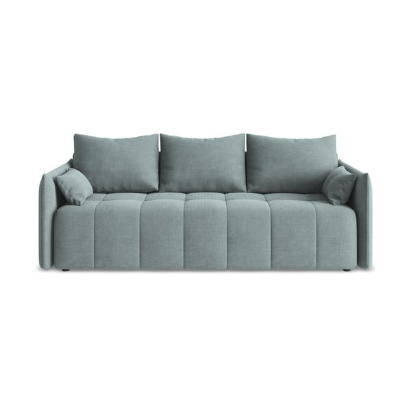 Modrá rozkladacia/s úložným priestorom pohovka 225 cm Moku – Makamii