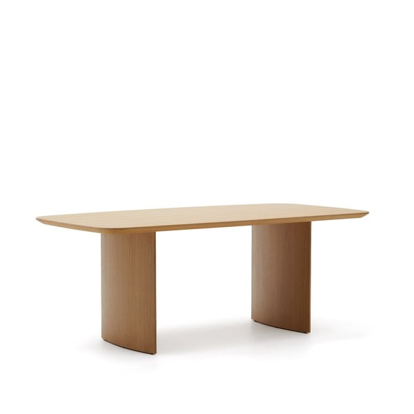 Jedálenský stôl v dekore duba v prírodnej farbe 100x200 cm Litto – Kave Home-image-2