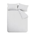 Sivé flanelové obliečky na dvojlôžko 200x200 cm Stripe – Catherine Lansfield