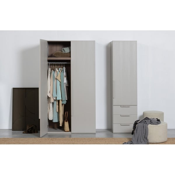 Sivá modulárna skriňa 110x210 cm Rens – WOOOD-image-1