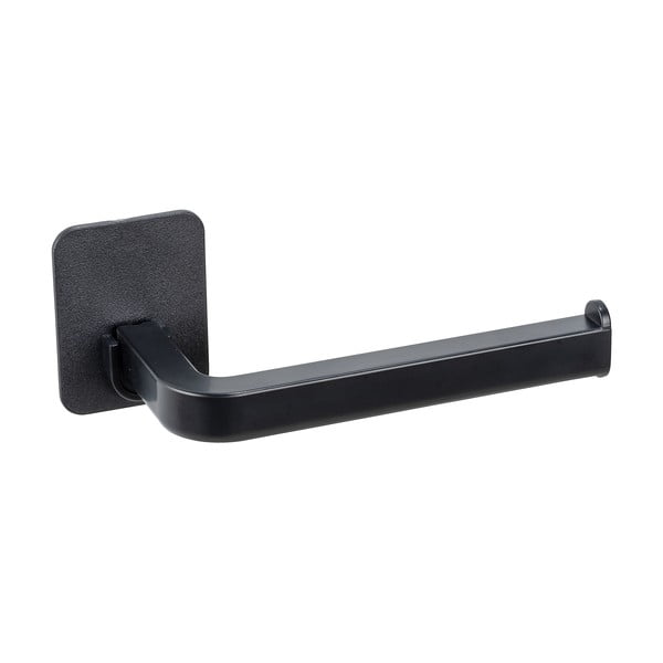 Čierny plastový držiak na toaletný papier bez vŕtania Parma – Allstar-image-1