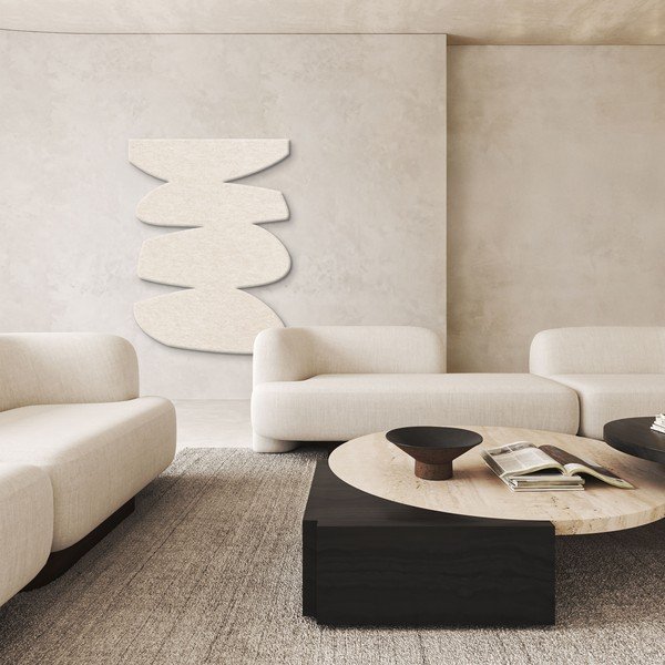 Látkový akustický panel 88x118 cm Stone Balance – Malerifabrikken-image-1