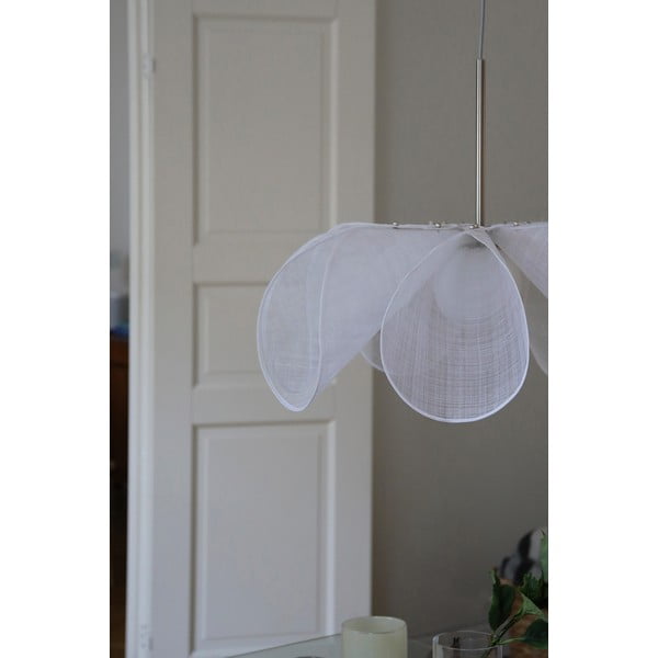 Biele závesné svietidlo so skleneným tienidlom ø 75 cm Styrka – Markslöjd-image-1