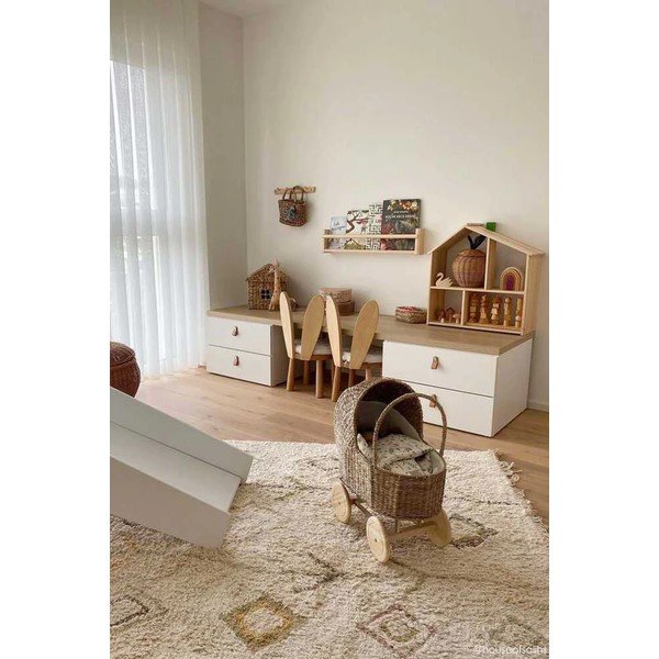 Béžový prateľný ručne tkaný bavlnený koberec 140x200 cm Kaarol Earth – Lorena Canals-image-3