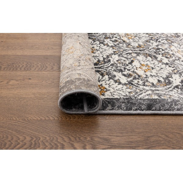 Tmavosivý/slonovinový behúň 80x250 cm Soft Viskan – FD-image-3