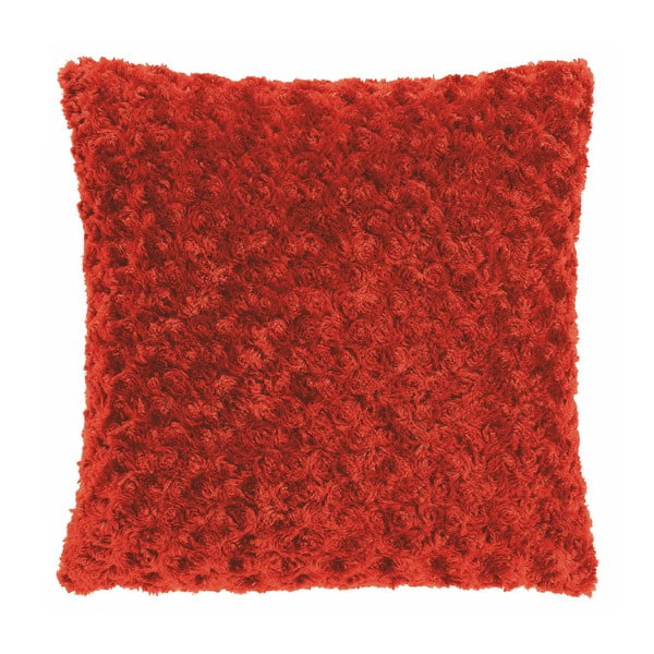 Červený vankúš Tiseco Home Studio Curl, 45 × 45 cm