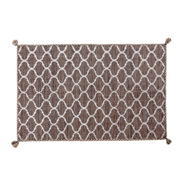 Hnedý ručne tkaný koberec Navaei & Co Elegant Kilim 363, 180 x 120 cm