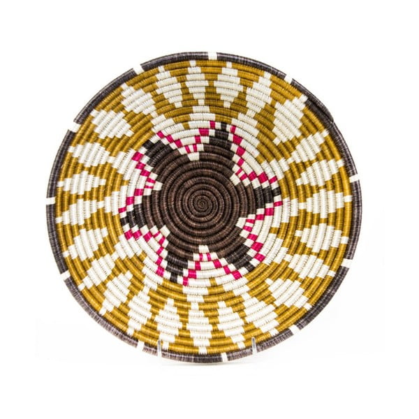 Ručne pletený kôš All across Africa Wubangi, Ø 30,5 cm
