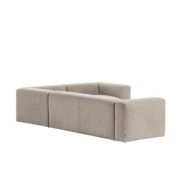 Béžová ženilková rohová pohovka Blok – Kave Home-image-4