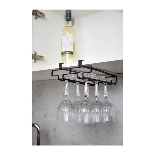 Čierny stojan pod poličku na poháre Wenko-image-1