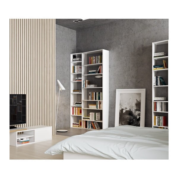 Biela knižnica 108x224 cm Valsa – TemaHome-image-2
