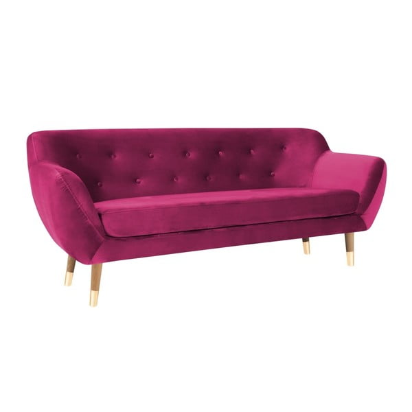 Ružová trojmiestna pohovka Mazzini Sofas Amelie-image-3