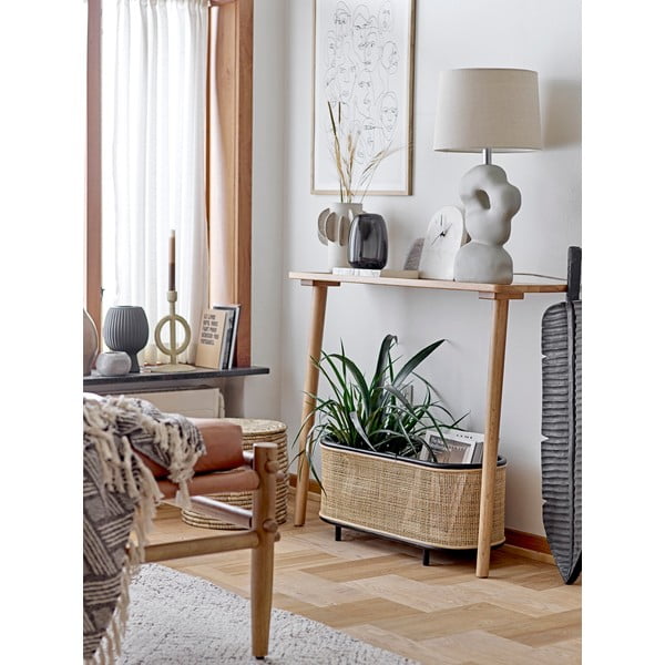 Krémový koberec s prímesou bavlny 150x210 cm Saxo – Bloomingville-image-2