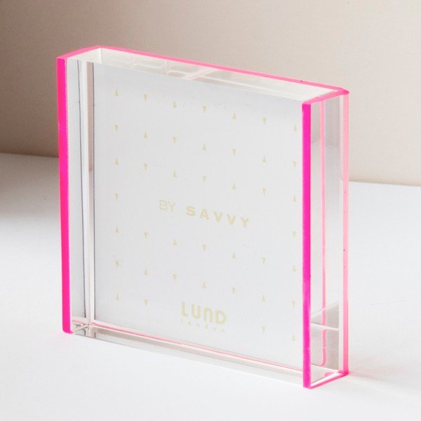 Rámik na fotografie s ružovými hranami Lund London Flash Tidy, 8,3 x 7,7 cm-image-1