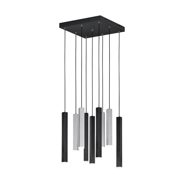 Čierne LED závesné svietidlo s kovovým tienidlom Civeto – CINQUE